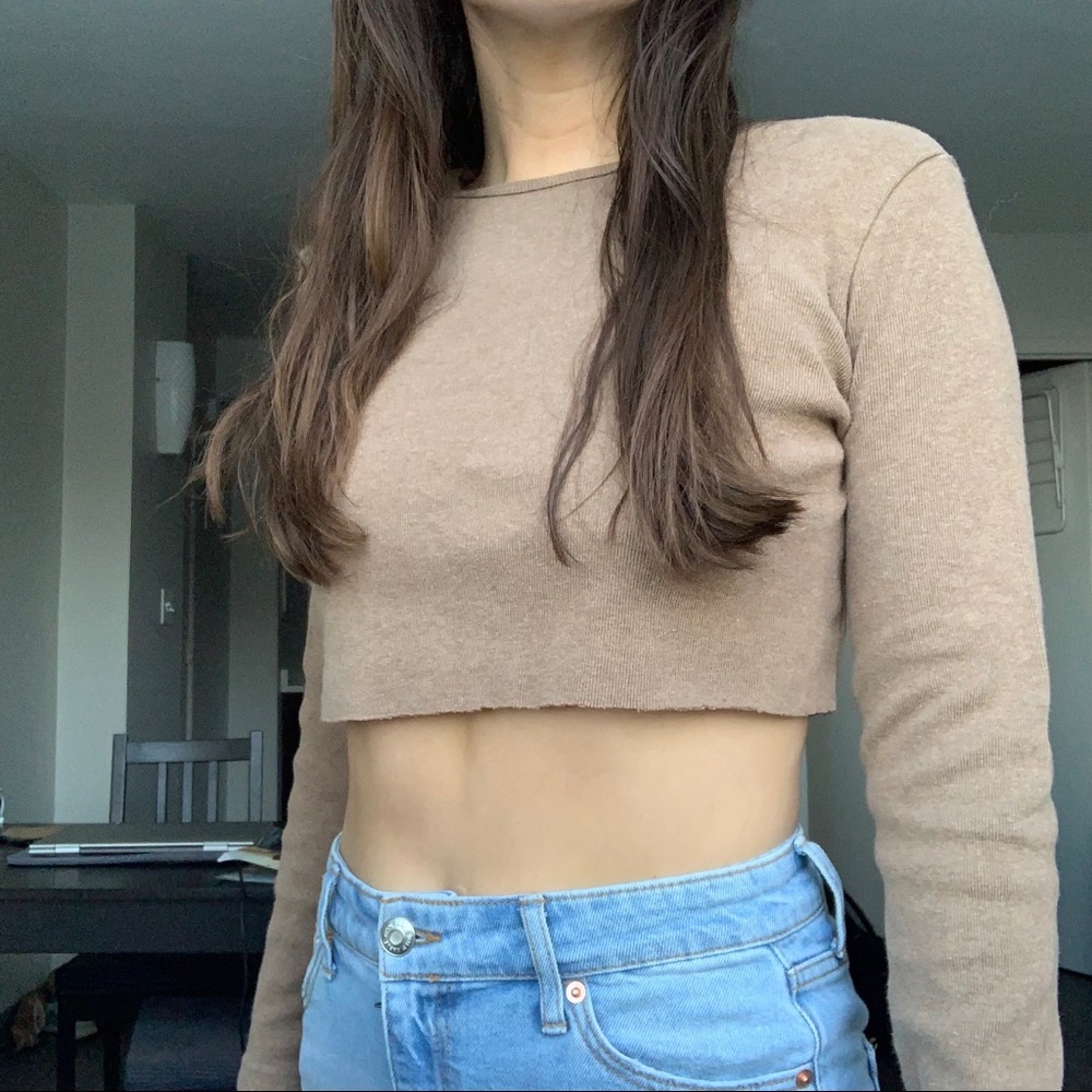 Cropped Gap Long-sleeve